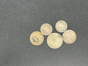 1800’s Love Tokens Fancy Engraved  Silver Coin A Set Of Five Beautifully Engrave