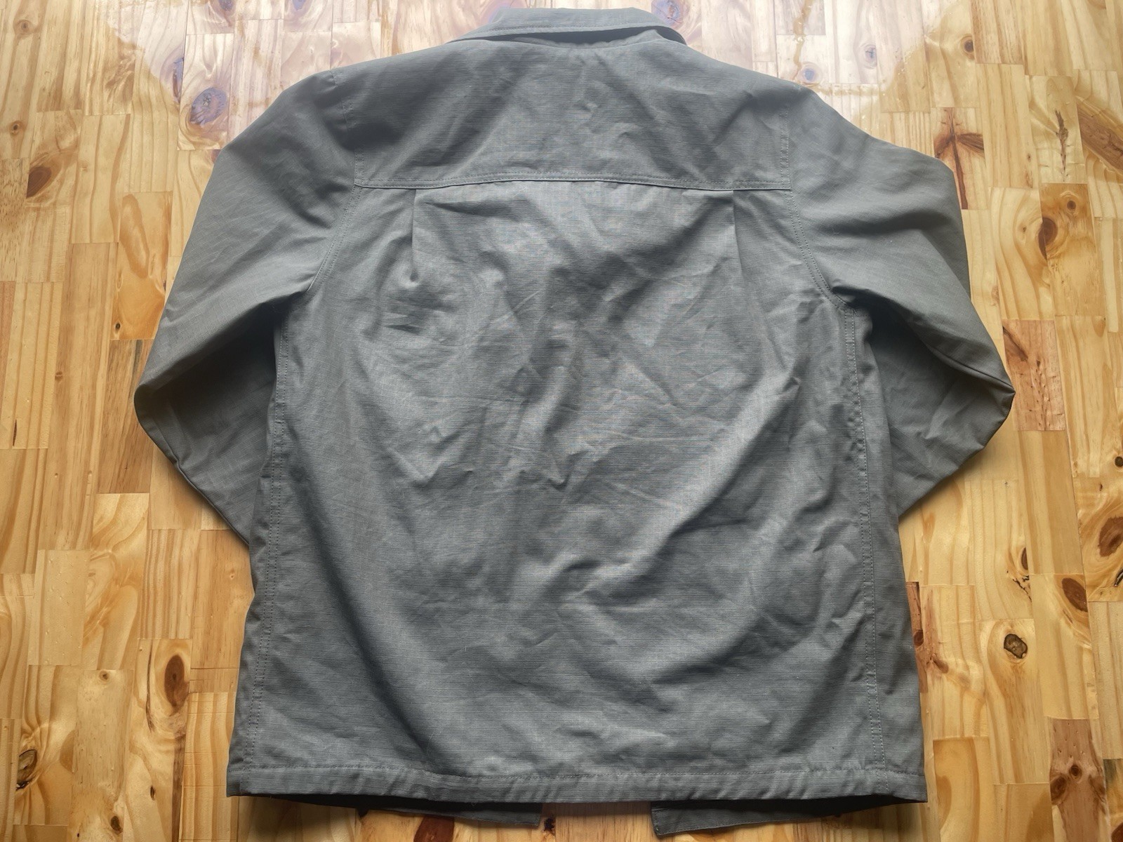 Vans Drill Chore Coat Lined Men’s Jacket Canvas Rip Stop Invisible Hood Size S image 7