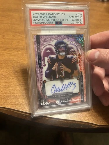 Caleb Williams 1/1  Gem 10/10 Auto