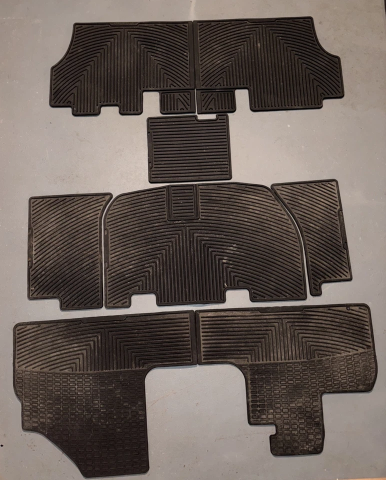 Juego completo de alfombrillas WeatherTech para todo tipo de clima para Honda Odyssey 2005-2010 negras Foto 4 de 4