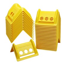 YHXCUIER 20 Pack Edge Corner Protector for Flatbed Cargo Load-4'' x 6'' Yellow
