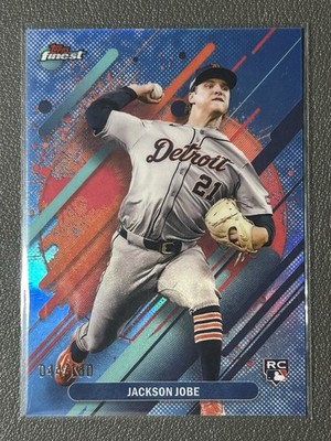 Topps 2025 Finest Rookie Serial #251 Jackson Jobe Sky Blue Refractor /150 Tigers