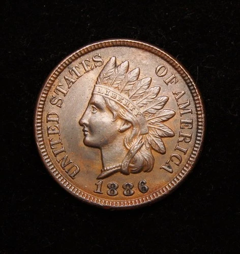 1886 Indian Head Cent  Type-2  UNC