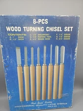 MIT 8-PC Wood Turning Chisel Set Professional Quality Lathe Tools