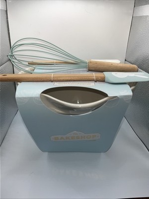 The Bakeshop Mixing Jug Bowl Easter Eggshell Blue Baking Utensils Bunny