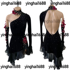 New figure skating dress Y0328--Black
