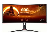"Aoc Gaming Led-Monitor Curved 86,4 Cm 34\" 3440 X 1440 Wqhd @ 180 Hz Va 4000:1"