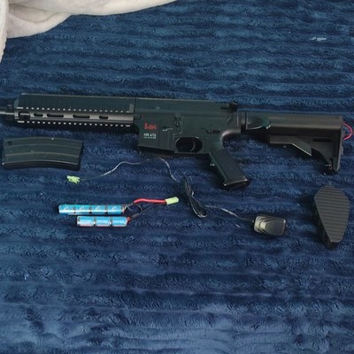 Heckler & Koch HK416 AEG 6mm Electric Airsoft Rifle w/ Magazine Battery Charger