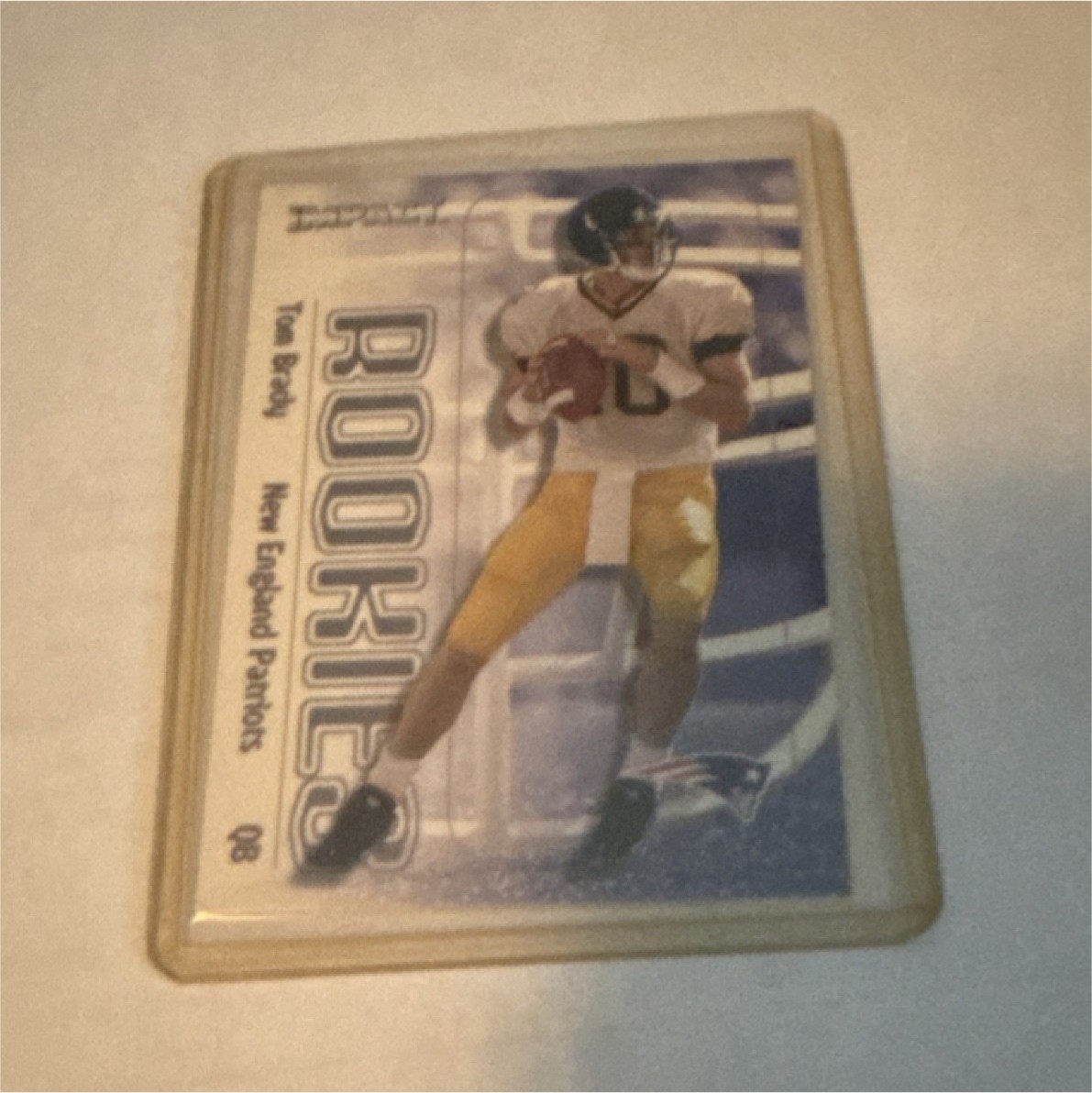 SkyBox 2000 Impact Rookie Tom Brady #27 New England Patriots Football Card