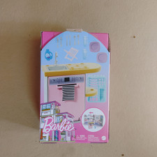 Barbie Kitchen Set with Dishwasher Tableware  Accessories Doll House Decor New