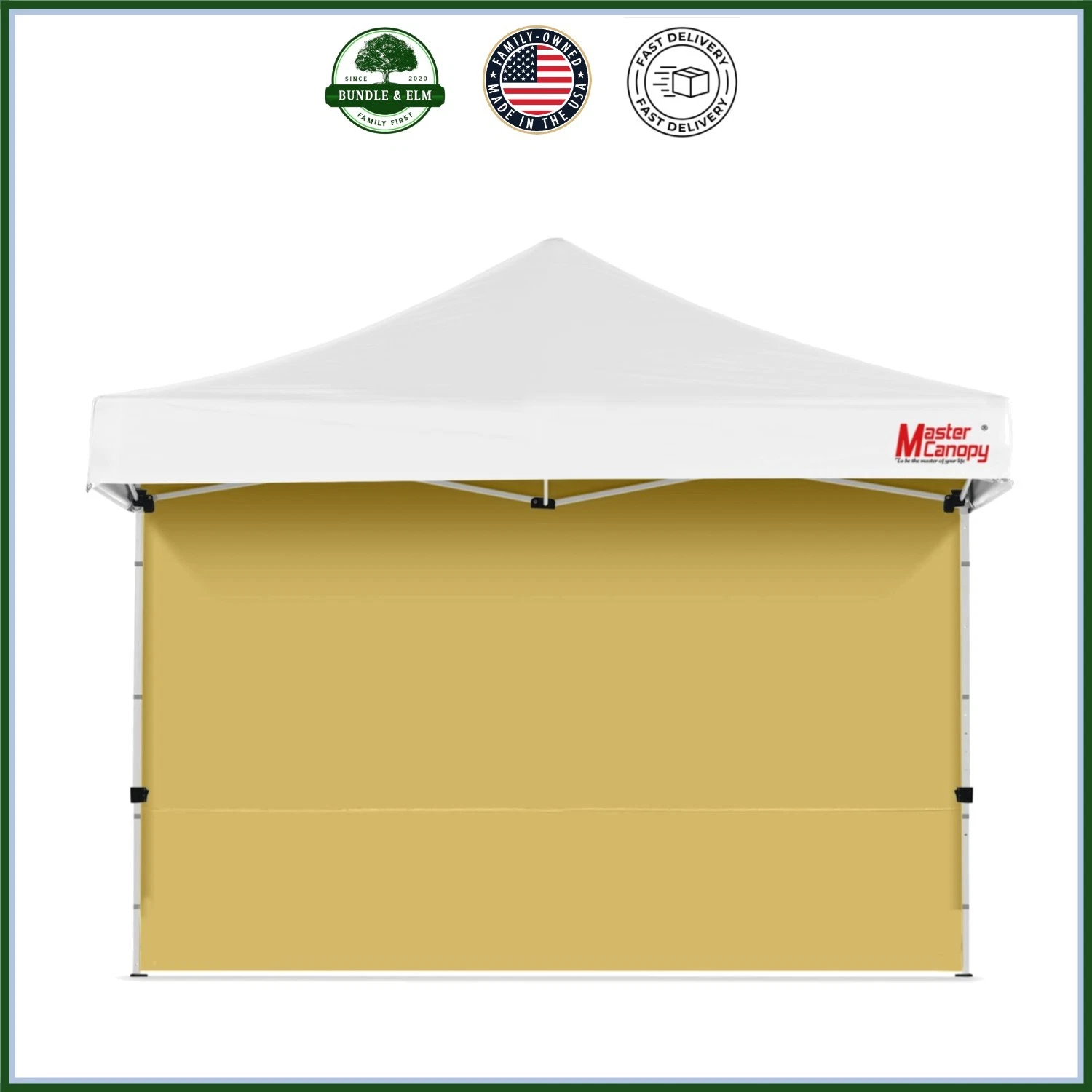 Beige Canopy Sidewall 12x12 Feet for Sun and Rain Protection Outdoor Use
Opens in a new window or ta
