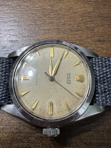 Vintage Tropical Dial Rolex Oyster Ref. 6426 Cal. 1210 With Blue Second Hand