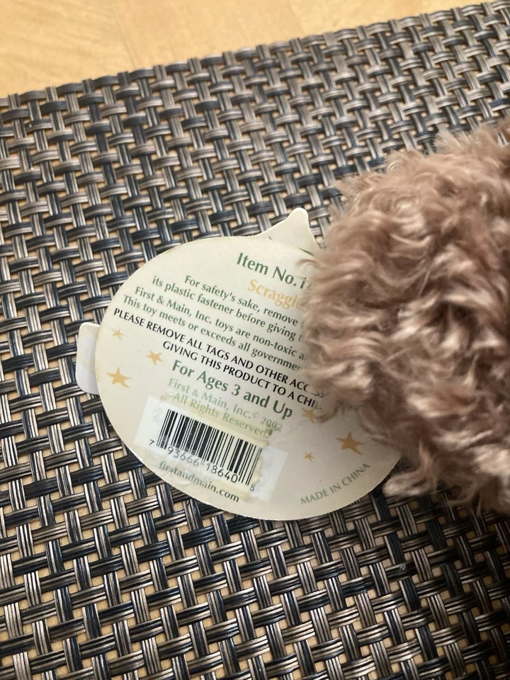 Primeiro e principal pelúcia Scruggles The Teddy Bear - Imagem 4 de 4