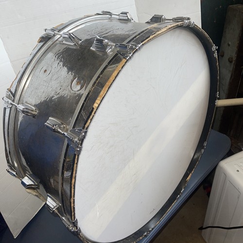 1960er Rogers 26 Zoll Bass Drum Chrom Silber marschierend selten Dyna Sonic maßgeschneidert gebaut - Bild 7 von 10