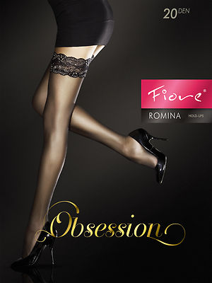 ANNES Exclusive Luxury 20 Denier Super Fine Lace Top Hold Ups 3 Colours