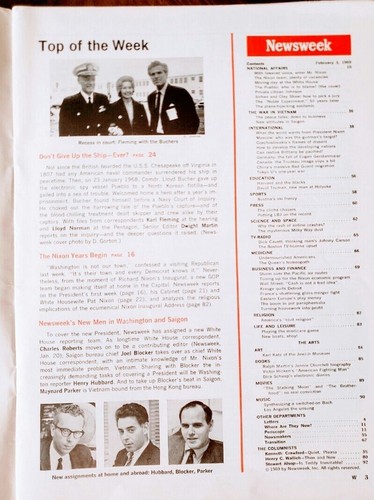 VTG NEWSWEEK Magazine February 3 1969 The Pueblo's Captain Lloyd M. Bucher -D259 - Picture 2 of 3