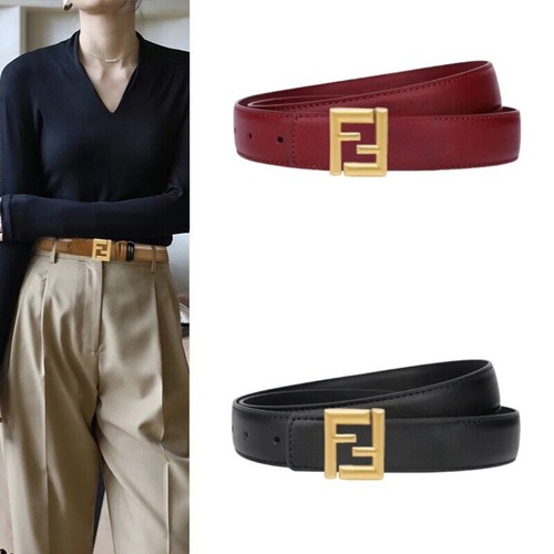 Dual-Sided Leather Slim Belt - Versatile Black for Business Casual Jeans Dresses