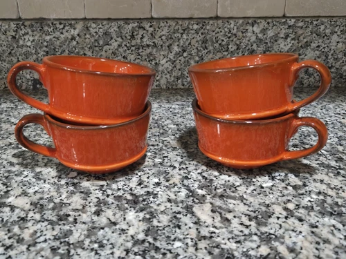 Vintage Metlox Poppytrail Vernonware RED ROOSTER-RED Pattern 4 Cup ONLY 