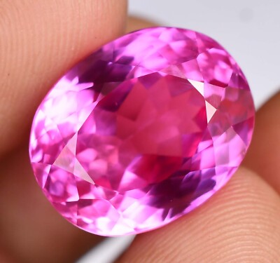 24.70 Ct Flawless Natural Royal Pink Sapphire Stunning Certified Loose Gemstone
