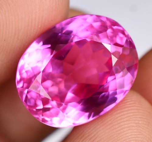 24.70 Ct Flawless Natural Royal Pink Sapphire Stunning Certified Loose ...