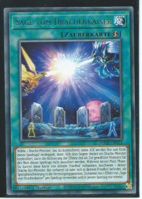YU GI OH SAGE VOM DRACHENKAISER  MAZE-DE023  RARE 1.AUFLAGE