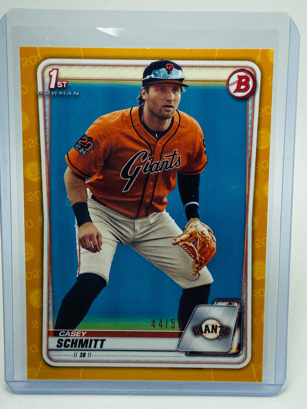 2020 Bowman Paper Casey Schmitt 1st Gold  #44/50