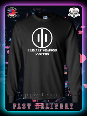 New Primary Weapons Logo Men's Long Sleeve T-Shirt American Tees