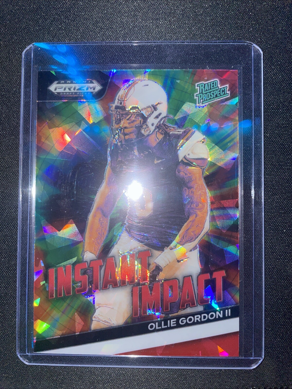 2024 Panini Prizm Draft Picks Instant Impact Red Ice II-OG Ollie Gordon II Rookie Card