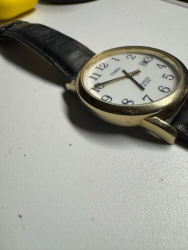 Timex EZ Reader Gold Case New Battery Indiglo Runs Good - Picture 2 of 7