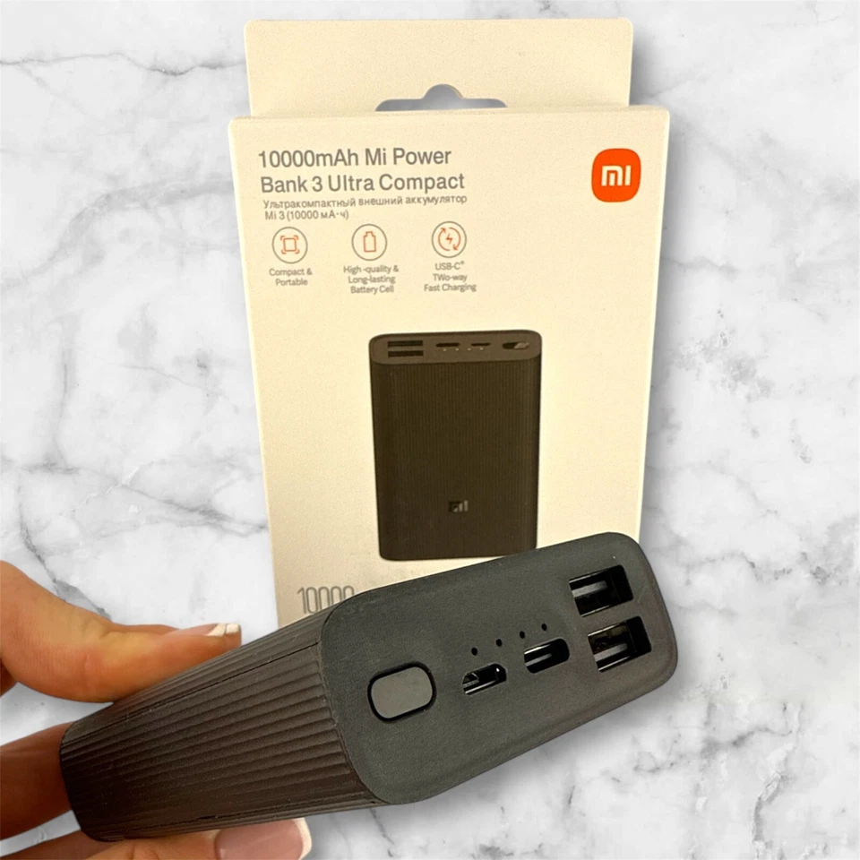 Xiaomi Mi Power Bank 3 Ultra Compacto – 10000mAh | Carga Rápida | USB-C Foto 2 de 4