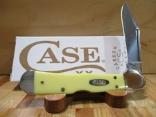 NIB Case USA XX Yellow Carbon Steel Mini CopperLock 31749L Pocket Knife - 30116