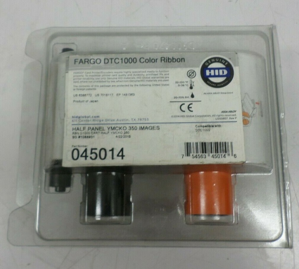 DTC1000 Cartridge Fargo 45014 Half Panel Color Ribbon Cartridge – YMCKO ...