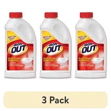3PK "Iron Out 28 oz Rust Remover Powder – Stain & Scale Cleaner for Laundry...