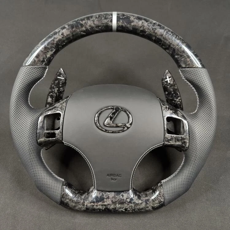 Volante de fibra de carbono apto para Lexus IS250 IS350 IS F con cubierta 2006+ Foto 2 de 4
