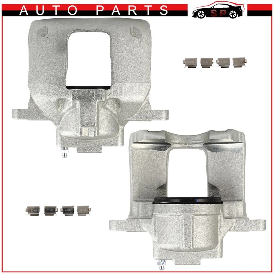 2x Front Left Right Brake Calipers For 2013 2014 2015 2016 Jeep Wrangler - Image 4 of 4