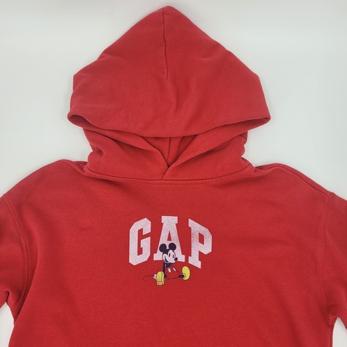 Gap x Disney Hoodie Youth Size XXL Mickey Mouse Red Sweatshirt Kids 14-16 - Picture 4 of 18