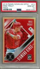 Mike Trout 2018 Donruss Optic Holo Diamond Kings PSA 10 Gem Mint