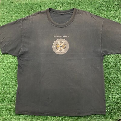 Vintage Y2K Apple Mac OS X Longhorn Baggy Sun Faded Computer Tech T-Shirt