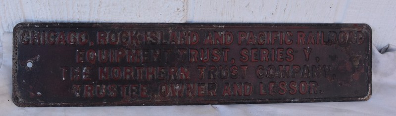 RR Chicago, Pacific Metal Sign