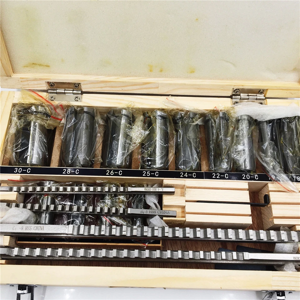 30pc 22pc 18pc 6pc Keyway Broach Kit Broaching Cutter HSS CNC Metalworking Tool - Image 4 of 4