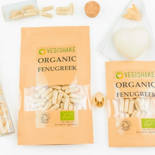 Organic Fenugreek HPMC Capsules Pure High Strength Detox Body Balance Vegan - Picture 8 of 12