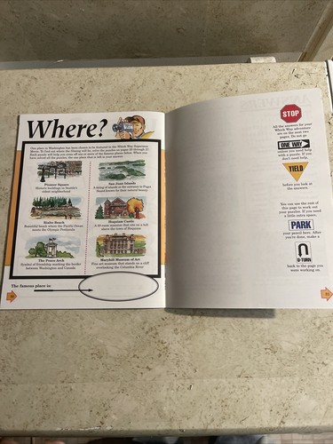 highlights which way USA Washington puzzle book and state map - Picture 3 of 5