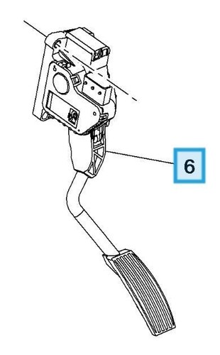 Throttle Pedal with Position Sensor Vauxhall Corsa E 13305805 New Genuine - Picture 6 of 12