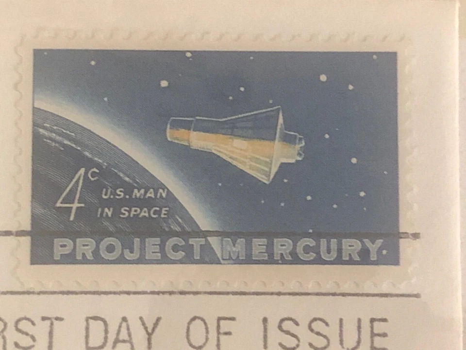 Project Mercury First Day Issue Envelope - Cape Canaveral Stamp, VF condition - Image 3 of 3