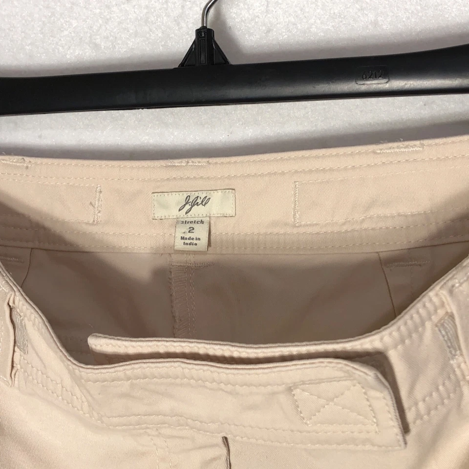 Pantalones cortos elásticos para mujer Jill talla 2 cremallera frontal 5 bolsillos originales $69 Foto 2 de 4