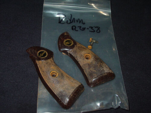 Rohm RG-38 38 Special Revolver Parts: GRIPS w/ SCREWS OEM