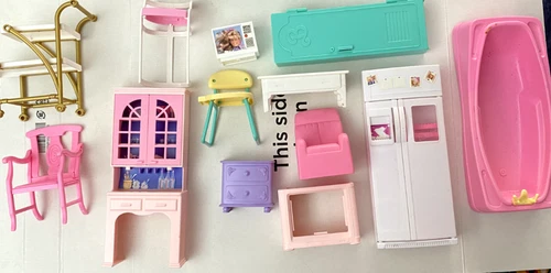 VINTAGE UPDATED 7/9 BARBIE DREAMHOUSE & PLAYSET REPLACEMENT FURNITURE YOU PICK