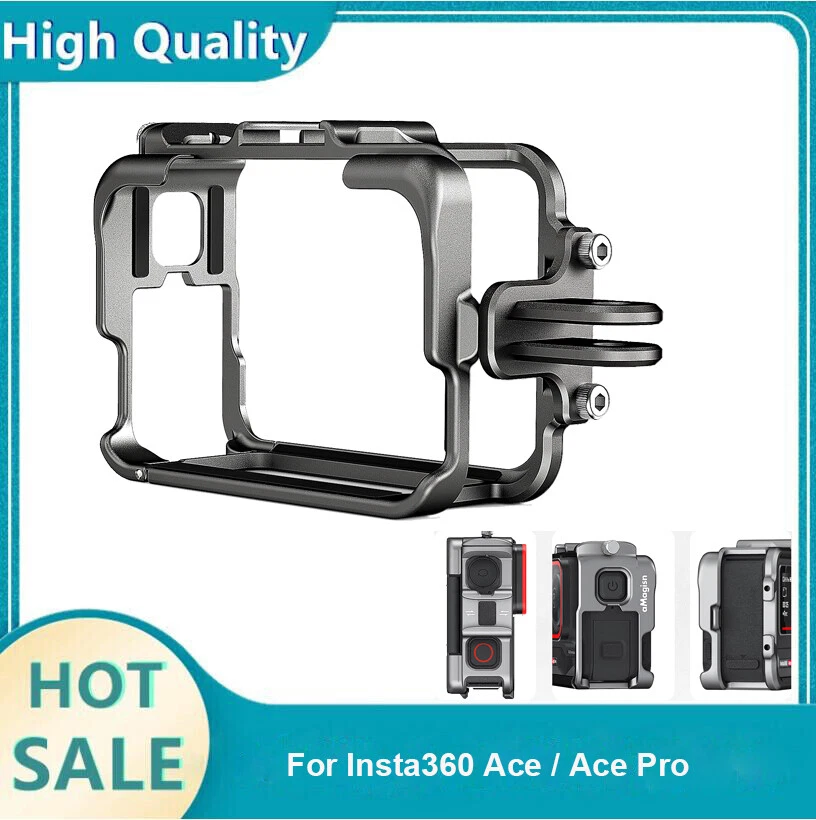 Metal Cage for Insta360 Ace / Ace Pro Alloy Frame Case Shoot