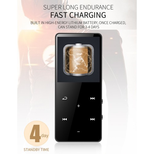 MP3 Player with Portable 1.8" Color Screen Digital Audio Player Built-in Z0M5 - Picture 12 of 12
