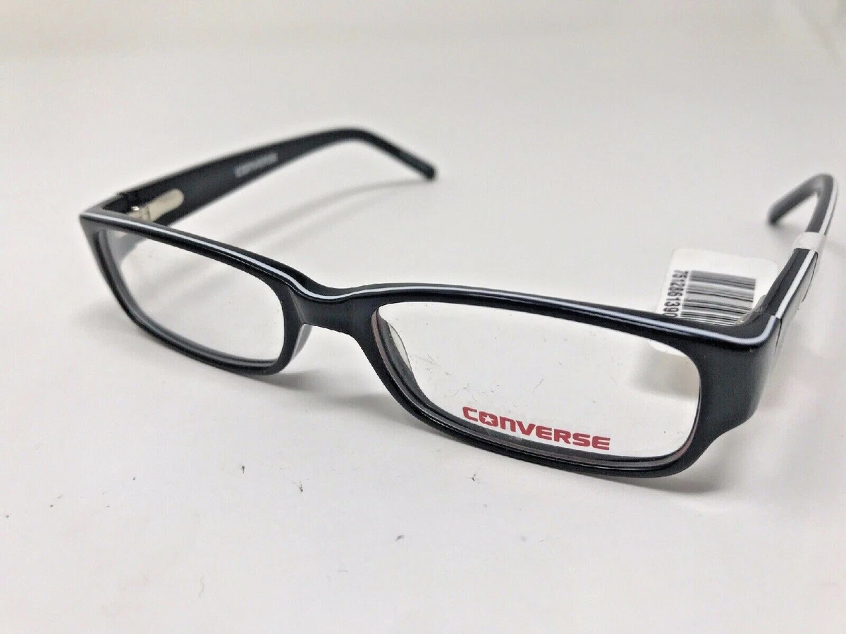 CONVERSE WHY Eyeglasses Frame 47 15 125 Black Polish XY60